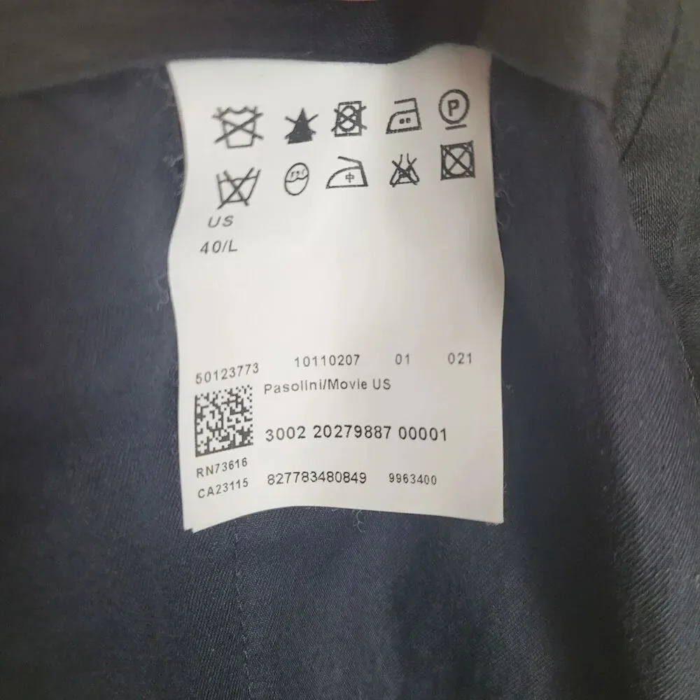 Hugo Boss Waist Size 36 Virgin Wool Pasolini Dress Pants Dark Gray Size 40 L